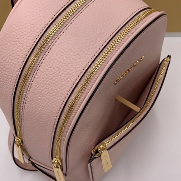 Michael Kors Adina Medium Backpack Leather Powder Blush - Picture 16 of 16